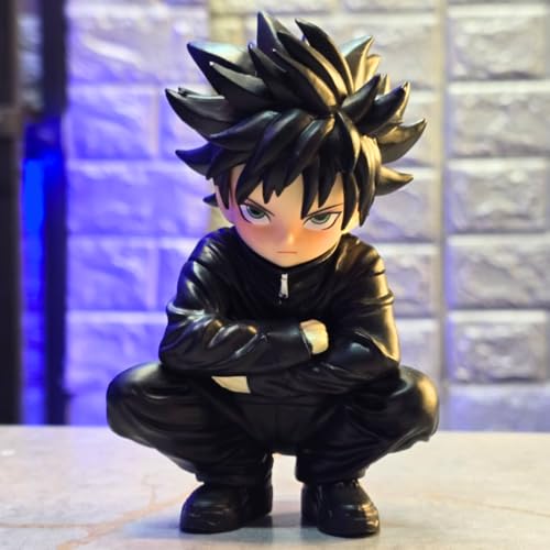 Image of FUNFOB Megumi Fushiguro Action Figure Height- 13cm Collectible Gojo Action Figure PVC Multicolour | Megumi - Squat
