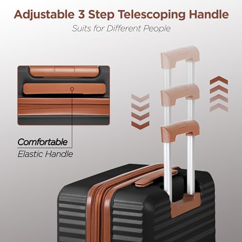 Showkoo 002 Luggage Sets 3 Piece Hardside Expandable Suitcase thumb #4