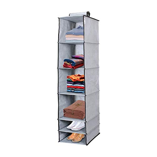 Image of Hanging Organizer (Grey, Pack of 1 (6 Shelf))