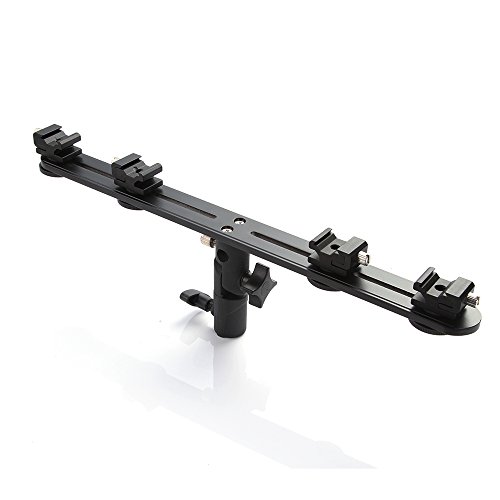 4 Quattro Hot Shoe fredda Flash staffa del supporto dellombrello della luce del basamento luce con la vite per Photo Studio Photography Video