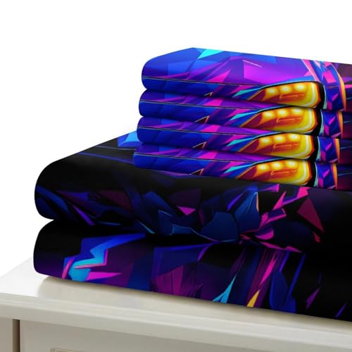 Parure de lit microfibre résistante infroissable fermeture éclair 3D