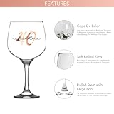 Print Maniacs Personalised Birthday Gin Glass Any Age Name Gifts for Her Girl Women Large 700ml Balloon Cocktail Wine Glass 18th 21st 30th 40th 50th 60th 70th 80th Party Present - Image 3