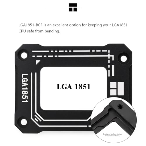 Image of Thermalright Lga1851 BCF Black CPU Holder,CPU Anti Bending Fixed Bracket,Easy to Install,Full Fit Fixed Seamless Installation,All Aluminum Alloy Anode Sandblasting Process,Intel 15th CPU Holder