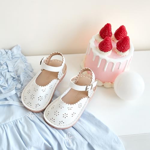 Image of Otter MOMO Girls Open Toe Princess Flat Sandals with Comfort Sole Summer Sandals