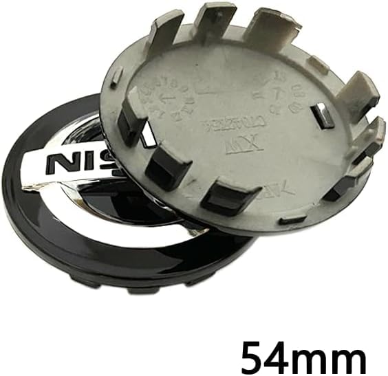 Grace Tech Coprimozzo Tappi Coprimozzi Ruota Nissan 54mm | Compatibile Nismo, Tiida Teana GTR, 350Z 370Z 240SX, Juke Nota Versa