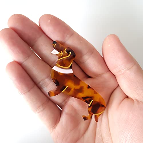 Dachshund Dog Hair Clips,Cellulose Acetate Hair Clips,Small Hair Clips For Girl,Pack Of 2 #TOP3