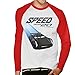 Pixar Cars Jackson Storm Speed Machine Men's Baseball Long Sleeved T-Shirt