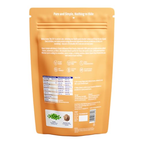 Image of Maiva Pro | Plant Protein Isolate - Classic Unflavoured - 1kg | 30g Protein, 6.5g BCAA | All Essential Amino Acids | Gut Friendly, Easy to Digest | Vegan, Dairy Free, No Preservatives