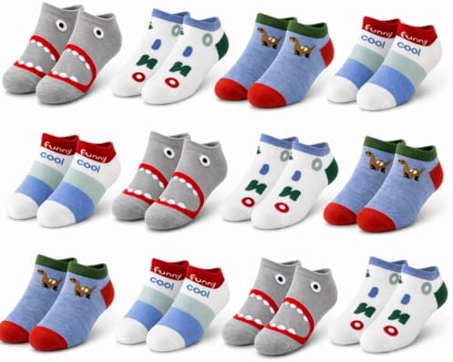 12 Pairs – Children's Ankle Socks – Children's Socks – Short Sock...