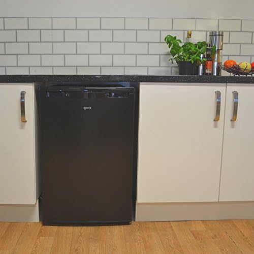 Igenix IG355B Freestanding Under Counter Freezer with 3 Large Drawers, Reversible Door, 94 Litre Freezer Capacity, 55 cm Wide, Black