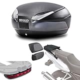 Sh48lurehe416 - Kit fijacion + Maleta baul Trasero + luz de Freno + Respaldo Regalo sh48 Compatible con Honda Hornet cb600f 2007-2010 Honda CB 600s Hornet 2007-2010 Honda CB 600f Hornet abs 2007-2010
