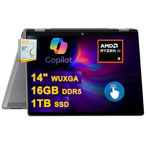 HP OmniBook X Flip 2-in-1 Copilot+ AI PC Laptop | 14