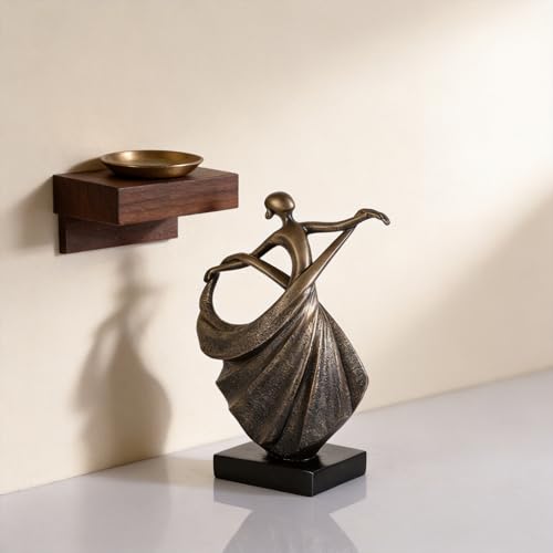 Estatua Abstracta de Bailarina Moderna de Resina miniatura 5