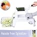 [3in1] Spiralizer Vegetable Slicer Adjustable Mandoline Slicer Vegetable Chopper - Onion Chopper Food Chopper Vegetable Spiralizer Vegetable Cutter with Glass Container - Zucchini Spaghetti Maker