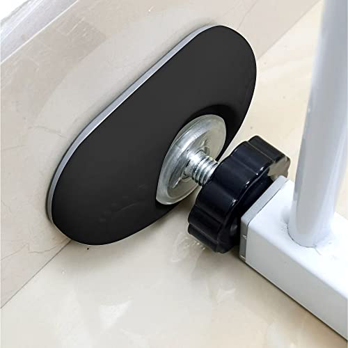 Miniatura 3 de Vegcoo 4 Paquetes De Protectores De Pared Para Puertas De Escalera, Extensiones De Escalera, Protectores De Pared Para Puertas Montadas A Presión, Puertas, Bebés Y Mascotas Negro