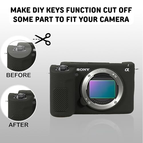 Funda para cámara Sony ZV-E1 silicona protectora negra miniatura 7