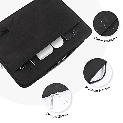 Icasso For Macbook Air 13.6 Inch Case M2 Chip 2023 2022 Release Model A2681, Matte Hard Shell Case&Carrying Laptop Sleeve Bag&Screen Protector&Keyboard Cover For Mac Air 13'' M2-Black #TOP5