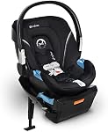 Cybex Aton 2 Infant Car Seat – Slim Fit, Ultra Lightweight, SensorSafe Technology, Load Leg Base, Travel System Compatible, Lavastone Black