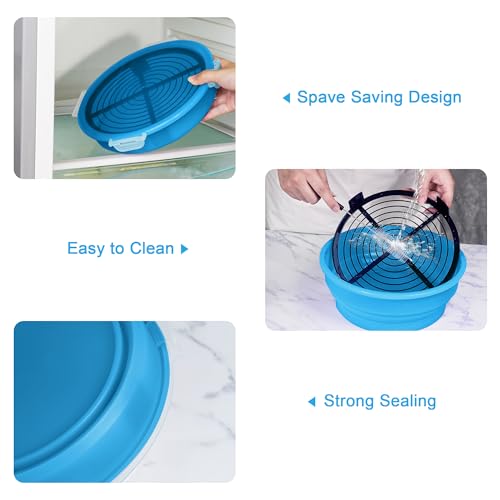 Bowl plegable para mezcla con tapa color azul cielo miniatura 6