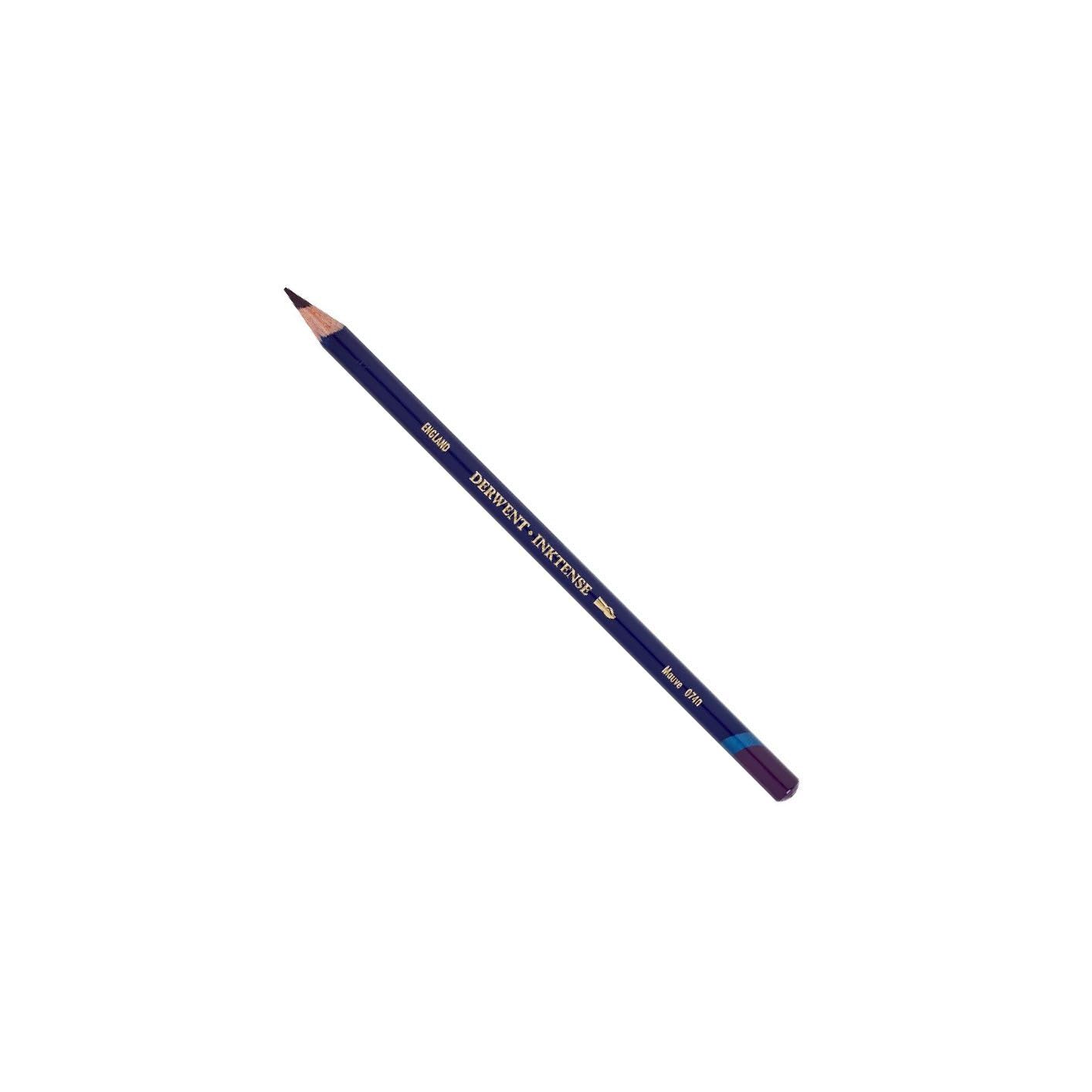 Derwent Inktense Permanent Watercolour Single Pencil, Mauve (0740), 4mm Premium Core Strength, Water-Soluble, Ideal for Drawing, Colouring & Painting on Paper & Fabric, Professional Quality (2301868)