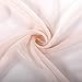 MISS SELECTEX Linen Look Pom Pom Tasseled Sheer Curtains - Rod Pocket Voile Semi-Sheer Curtains for Living and Bedroom, Set of 2 Curtain Panels (52 x 84 inch, Blush)