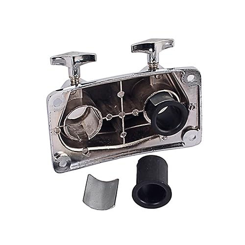 Placa Base para Batería, Soporte para Tom, Abrazadera de Montaje para Bombo y Tom, Abrazadera para Soporte de Platillos y Cowbell, Color Plata miniatura 4