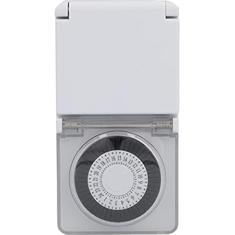 Temporizador diurno UNITEC para exteriores con intervalos ajustables Cover
