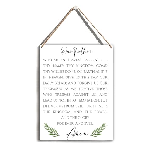 Christian Bible Verse Wall Art Decor Our Father Prayer Wall Decoration