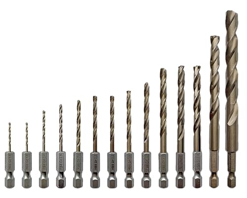 NordWolf 14 Piece Metric Cobalt Drill Bit Set