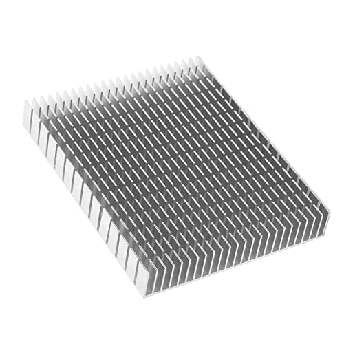 Dissipatore di Calore in Alluminio Raffreddamento 150 X 120 X 20 Mm / 5,91 X 4,72 X 0,79 Pollici Dispositivi di Raffreddamento Passivi per Circuito Stampato e Dissipatore (Bianco)