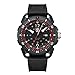 Luminox - ICE-SAR Arctic Men's Watch 46mm Outdoor Adventure Watch – Swiss Made, CARBONOX™ Bezel, Pulsometer Function, Date, Sapphire Crystal, 200m Water Resistance, Black Rubber Strap, Mens Watches