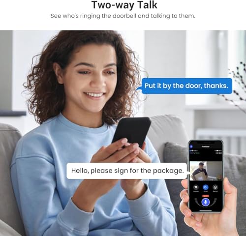Image of Smart Video Doorbell Camera with AI Motion Detection, Night Vision, Cloud Storage, 2 Way Audio, Battery Powered, 2.4GHz Wi-Fi Only