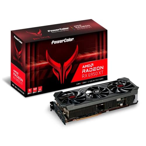 PowerColor Red Devil AMD Radeon RX 6950 XT Grafikkarte mit 16GB GDDR6 Speicher