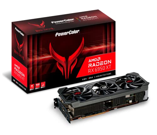 PowerColor Red Devil AMD Radeon RX 6950 XT Graphics Card with 16GB GDDR6 Memory by PowerColor - Used condition - US$522.50