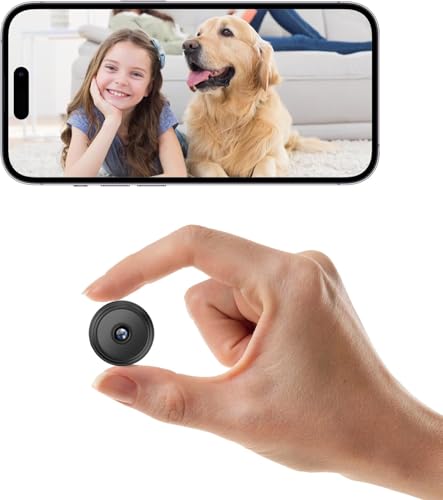 OFFABC Hidden Camera for Home Security, spy camera, Mini Camera 1080P WiFi Wireless Camera for Pet/Baby, Indoor security camera, Surveillance Camera with Night Vision and AI Motion Detection