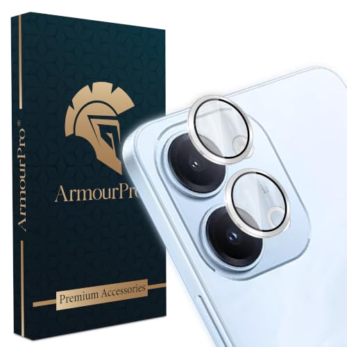 Image of ArmourPro Camera Lens Protector for Vivo T5 Lite (6.74 Inches) Tough HD Individual Aluminum Alloy Rings 9H Camera Cover, Scratch-Resistant,Camera Lens Protection| Silver, 1 Pack