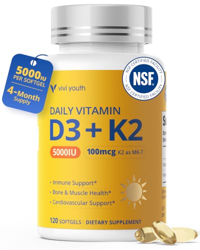 VIVI Youth Vitamin D3 K2 Softgels