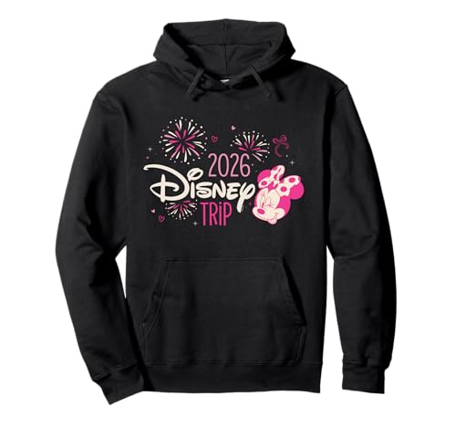 Image of Disney Minnie Mouse & Fireworks 2026 Disney Trip Vacation Pullover Hoodie