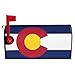 Dujiea Colorado Flag Mailbox Cover Mailbox Wraps, Waterproof Mailbox Covers Magnetic Post Box Cover Standard Size 21