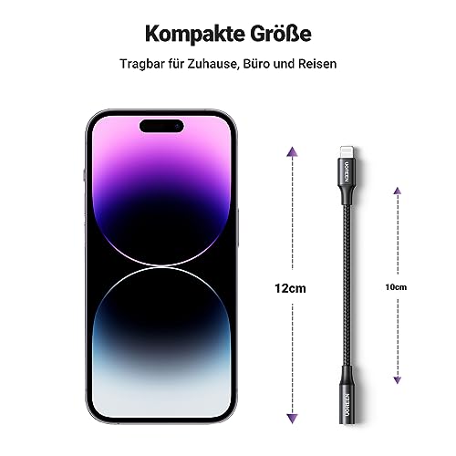 Ugreen Lightning zu Klinke Adapter 3,5 mm für iPhone und andere Geräte