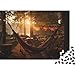 Imagen de Rompecabezas para Adultos De 1000 Piezas Outdoor Hammocks for Relaxation Rompecabezas para Adultos Juguetes Antiestrés Mejora La Memoria Oferta como Regalo para Toda La Familia 38x26cm