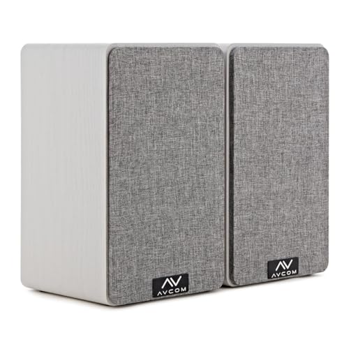 AVCOM Passive 5” Bookshelf Speakers 2 x 45W, White
