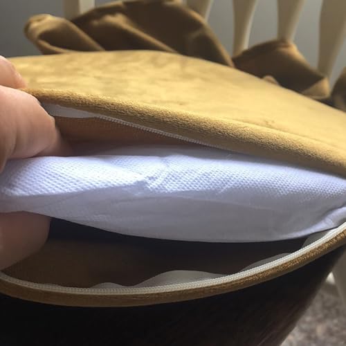 Cojines de silla con volantes para evitar dolor de espalda baja fundas lavables 5