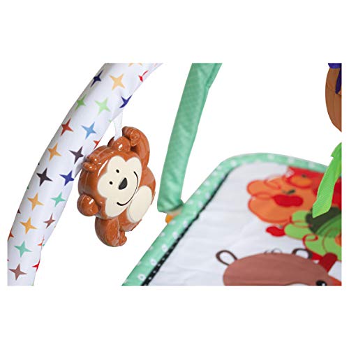 Tapete Mobile Bebê Diversão Turquesa Star Baby