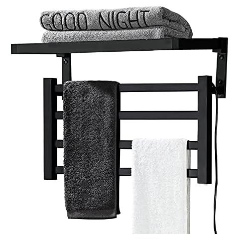 MADHEHAO Wall Mounted Heated Towel Rack Cover
