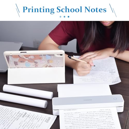Papel térmico A4 ATOMUS de 6 rollos de 8.27 pulgadas para imprimir sin tinta ni manchas 7