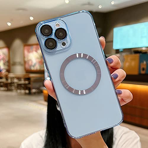 Coque de charge magnétique sans fil iPhone 12 Pro transparente et antichoc