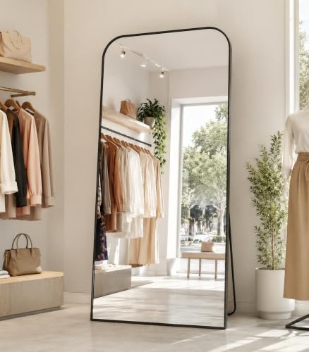 Image of Koonmi Full Length Mirror, 67 inchx30 inch Mirror Full Length with Stand