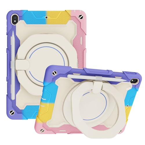 Protection iPad Air 3 béquille rotative silicone rose anti-choc JZ