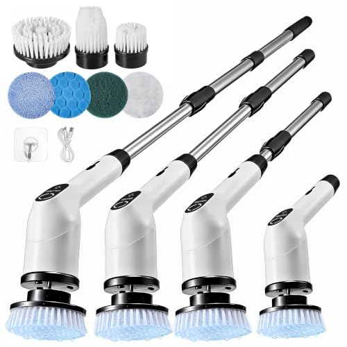 VELLROX Electric Spin Scrubber, Cordless Cleaning Brush with 7 Brush Heads